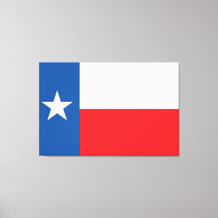 Staat der texanischen Flagge Leinwanddruck