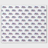 Staat der US Flagge in New Mexico Geschenkpapier (Flach)