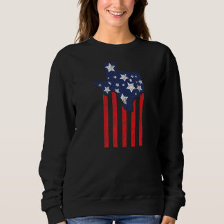 Staat der US-Flagge von Texas Vintag Amerikas Unab Sweatshirt