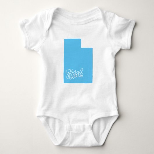 Staat der Utah-Form Baby Strampler (Vorderseite)