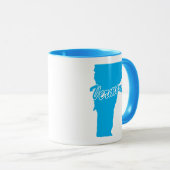 Staat der Vermont-Form-Tasse Tasse (VorderseiteRechts)