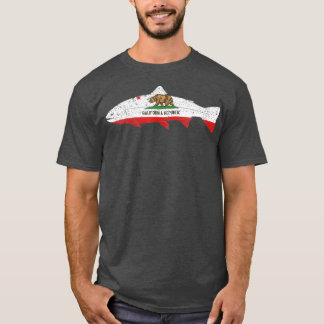 Staat der Vintagen Forellenfischerei unter kalifor T-Shirt