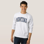 Staat der Vintagen Uni von Montana Sweatshirt (Vorne ganz)