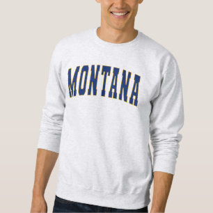 Staat der Vintagen Uni von Montana Sweatshirt