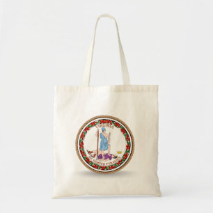Staat der Virginia Flag Siegel Tote Tag Tragetasche