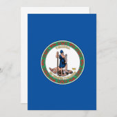Staat der Virginia-Flagge (Vorne/Hinten)