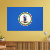 Staat der Virginia-Flagge Leinwanddruck (Insitu (Wohnzimmer))