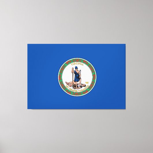 Staat der Virginia-Flagge Leinwanddruck (Vorderseite)