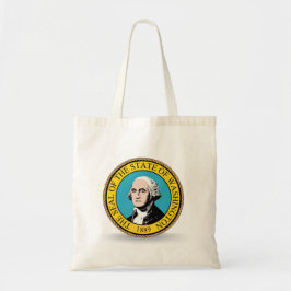 Staat der Washington Flag Siegel Tote Bag Tragetasche