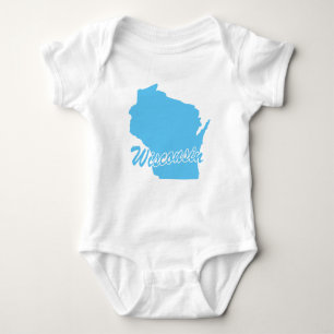 Staat der Wisconsin-Form Baby Strampler