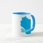 Staat der Wisconsin-Tasse Tasse (VorderseiteRechts)