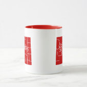 Staat der Wyoming-Form Rote Tasse (Zentrum)