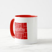 Staat der Wyoming-Form Rote Tasse (Vorderseite Links)