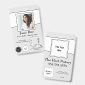 Staat des Alaska Notar Public Abzeichen mit QR-Cod Ausweis (Front & Back)