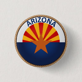 Staat des Arizona-Flaggen-Siegel-Knopfes Button
