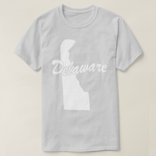 Staat des Delaware-Shape-T - Shirt (Design vorne)