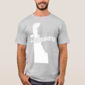 Staat des Delaware-Shape-T - Shirt (Vorderseite)