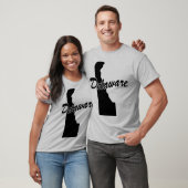 Staat des Delaware-Shape-T - Shirt (Unisex)