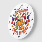 Staat des Geistes im Herbst Große Wanduhr (Winkel)