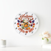 Staat des Geistes im Herbst Große Wanduhr (Zuhause)