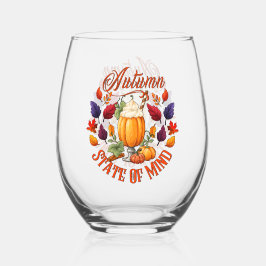 Staat des Geistes im Herbst Weinglas Ohne Stiel