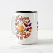Staat des Geistes im Herbst Zweifarbige Tasse (Vorderseite Links)