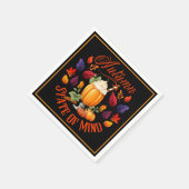 Staat des Geistesschwarzes Herbst Serviette (Ecke)