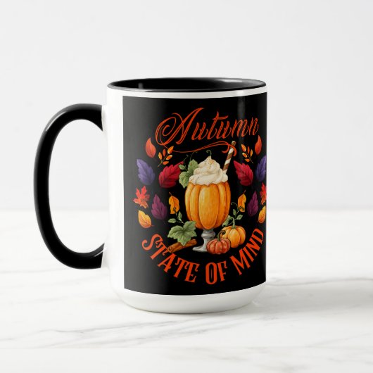 Staat des Geistesschwarzes Herbst Tasse (Links)