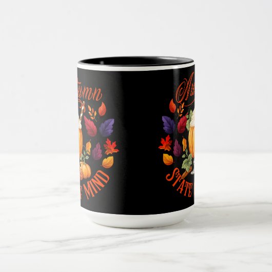 Staat des Geistesschwarzes Herbst Tasse (Zentrum)