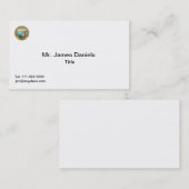 Staat des Großen Siegels Kaliforniens Visitenkarte (Vorne/Hinten)