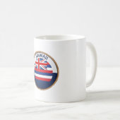 Staat des Hawaii Flag Siegels Kaffeetasse (VorderseiteRechts)