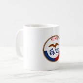 Staat des Iowa-Flaggen-Siegels Kaffeetasse (Vorderseite Links)