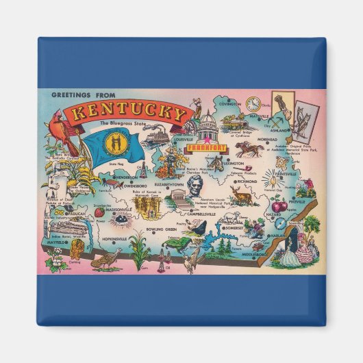 Staat des Kentucky-Magneten Magnet (Vorne)