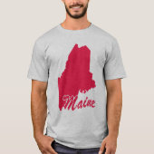 Staat des Maine-Shape-T - Shirt (Vorderseite)