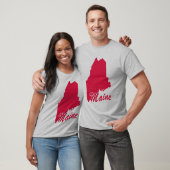 Staat des Maine-Shape-T - Shirt (Unisex)