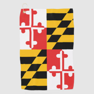 Staat des Maryland-Flaggen-Golf-Tuches Golfhandtuch