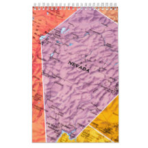 Staat des Mauerkalenders von Nevada