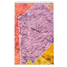 Staat des Mauerkalenders von Nevada Kalender