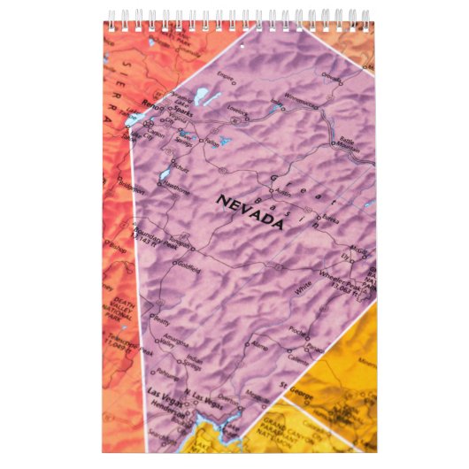 Staat des Mauerkalenders von Nevada Kalender (Titelbild)