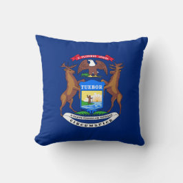 Staat des Michigan Flag Kissen