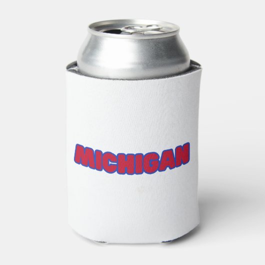 Staat des Michigan Pride Custom Dosenkühler (Kanne Vorderseite)