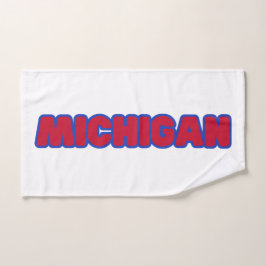 Staat des Michigan Pride Custom Handtuch