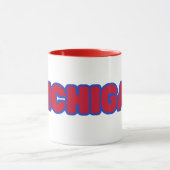 Staat des Michigan Pride Custom Two-Tone-Kaffees Tasse (Zentrum)