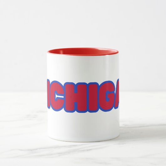 Staat des Michigan Pride Custom Two-Tone-Kaffees Tasse (Zentrum)