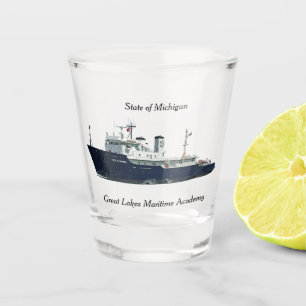Staat des Michigan-Schussglases Schnapsglas