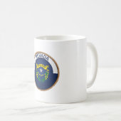 Staat des Nevada Flag Siegels Kaffeetasse (VorderseiteRechts)