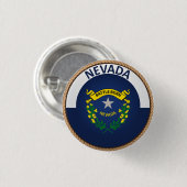 Staat des Nevada-Flaggen-Siegel-Knopfes Button (Vorne & Hinten)