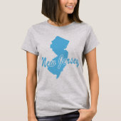 Staat des New Jersey Shape-T - Shirt (Vorderseite)