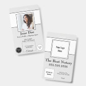 Staat des Notars von Colorado mit QR-Code Ausweis (Vorder- & Rückseite)