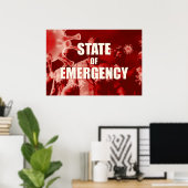Staat des Nothilfe- und Krisenmanagements Poster (Heimbüro)